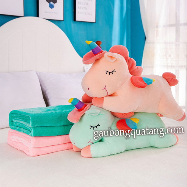 Gối Ôm Ngựa Pony Kèm Mền.